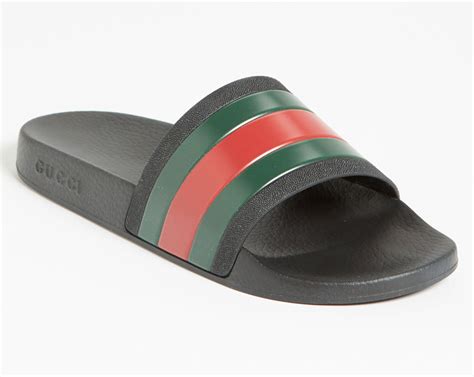 fake logo slide sandal gucci|gucci slides counterfeit.